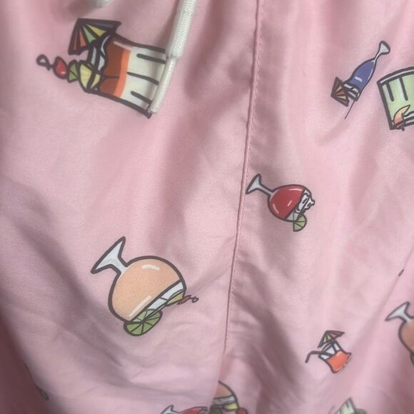 ✨PACSUN Mens Pink Cocktails Sz Medium Swim Trunks✨ - Picture 6 of 7